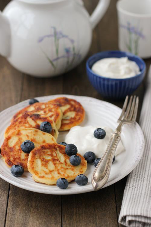 Ricotta cheese pancakes (Sirniki)