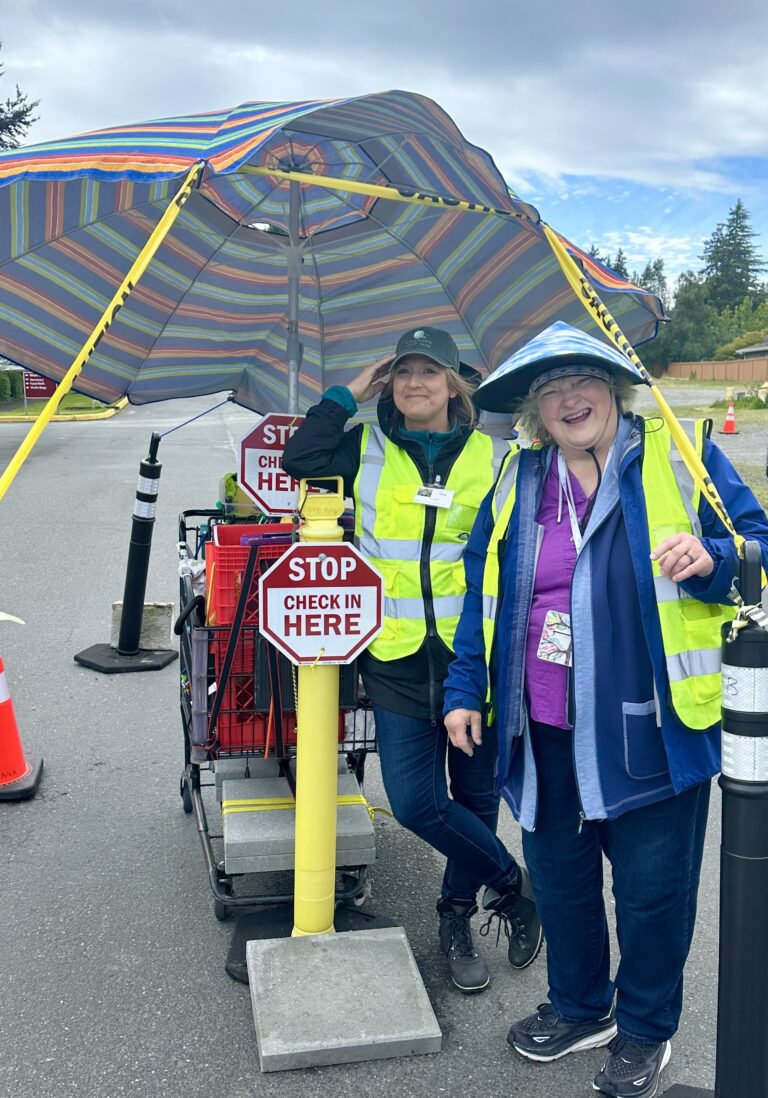 Happy volunteers